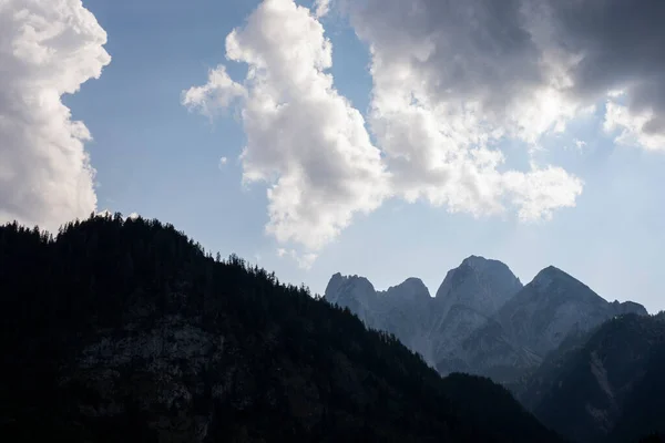 Літній Захід Сонця Горах Альп Північна Австрія Європа — стокове фото