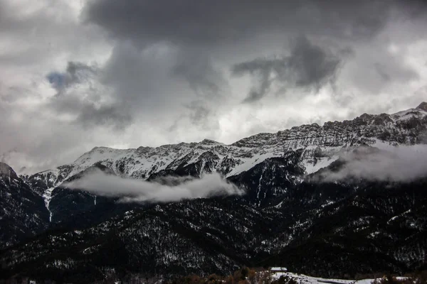 Cerdanya Kış Serra Del Cadi Pireneler Spanya — Stok fotoğraf