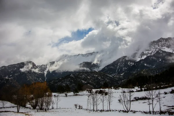 Winter Serra Del Cadi Cerdanya Pyrenäen Spanien — Stockfoto