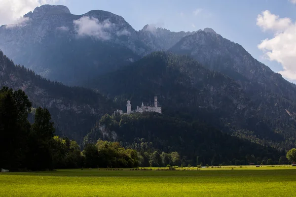 Léto Zámku Neuschwanstein Bavorsko Jižní Německo Evropa — Stock fotografie