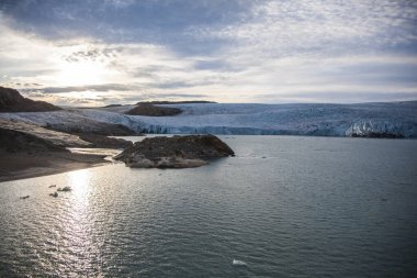 Narsaq, Güney Batı Grönland 'da yaz manzarası