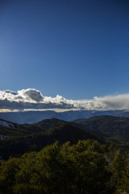 La Cerdanya 'da kış, Pireneler, İspanya
