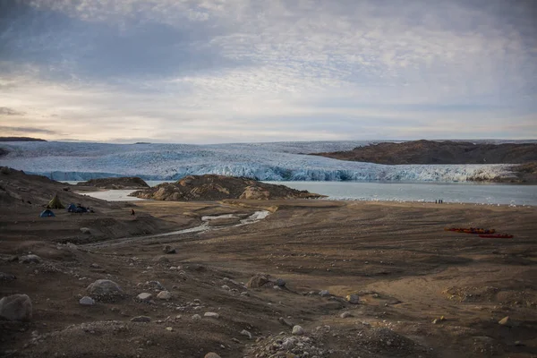 Экспедиция Байдарках Между Льдами Фьордах Нарсак Юго Западная Гренландия Дания — стоковое фото