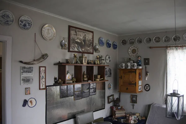 Interior of a traditional house from Narsaq, South West Greenland