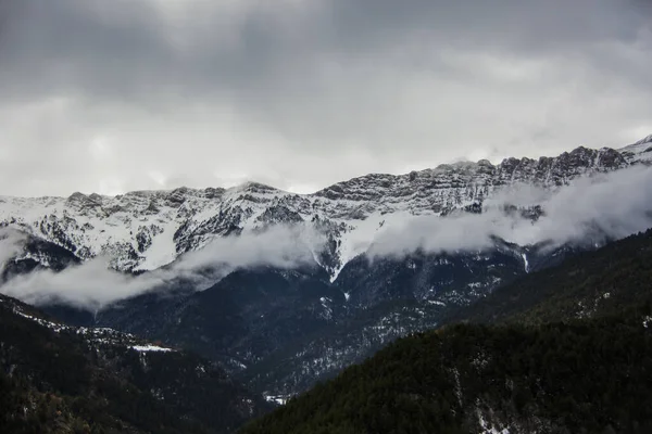 Winter Serra Del Cadi Cerdanya Pyrenäen Spanien — Stockfoto