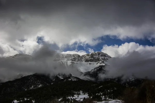 Winter Serra Del Cadi Cerdanya Pyrenees Spain — стокове фото