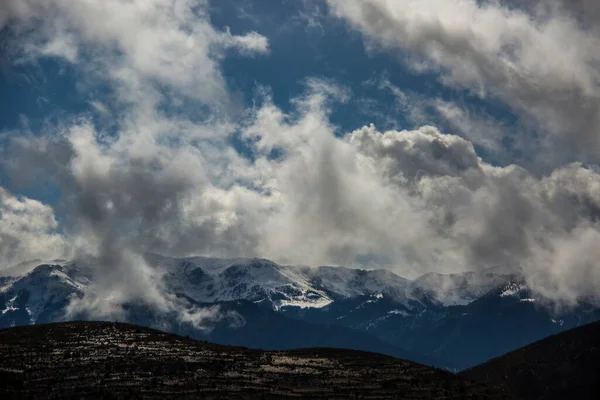 Cerdanya Kış Pireneler Spanya — Stok fotoğraf