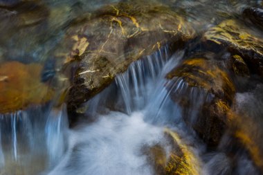 Ordesa ve Monte Perdido Ulusal Parkı 'nda sonbahar sahnesi, İspanya