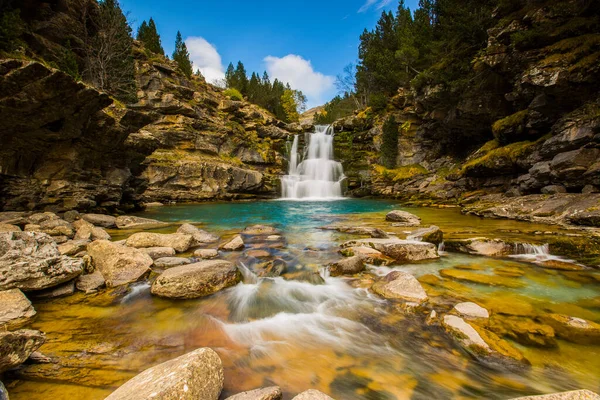 Escena Otoño Parque Nacional Ordesa Monte Perdido España —  Fotos de Stock