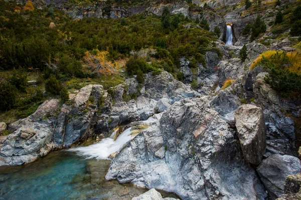 Escena Otoño Parque Nacional Ordesa Monte Perdido España —  Fotos de Stock