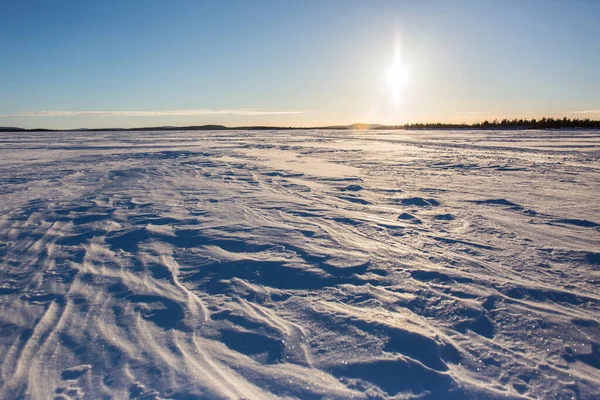 핀란드 라플란드의 호수에서의 — 스톡 사진