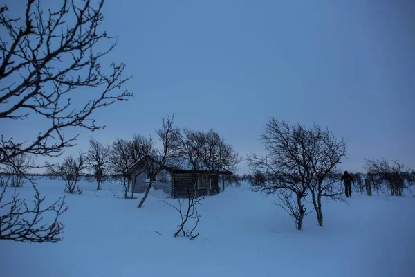 Лыжная Экспедиция Нуоргам Лапландия Финляндия — стоковое фото