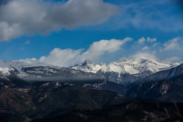 Vintern Ordesa Och Monte Perdido Nationalpark Pyrenéerna Spanien — Stockfoto