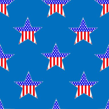 Amerikan vatansever yıldız Dikişsiz desen arka plan duvar kağıdı.