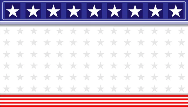 Amerikan Bayrağı Dekorasyon Afiş Arka Plan Kopya Alanı Metni Ile — Stok Vektör