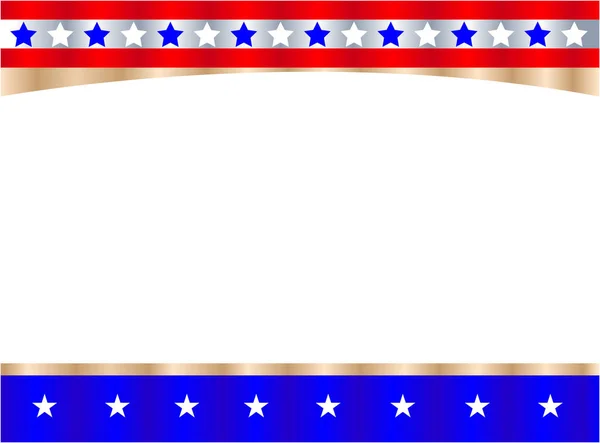 Quadro Festivo Símbolo Bandeira Dos Estados Unidos Com Espaço Branco —  Vetores de Stock