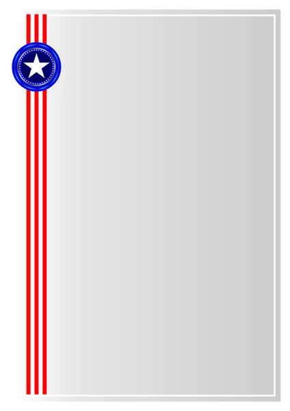 Symboles américains bordure ruban — Image vectorielle