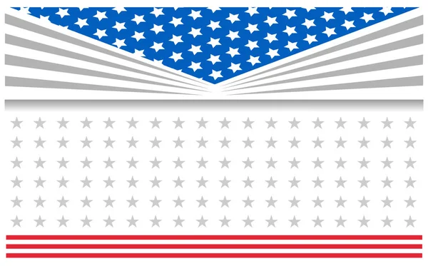 Vereinigte Staaten Flagge Fahne Rahmen Poster. — Stockvektor