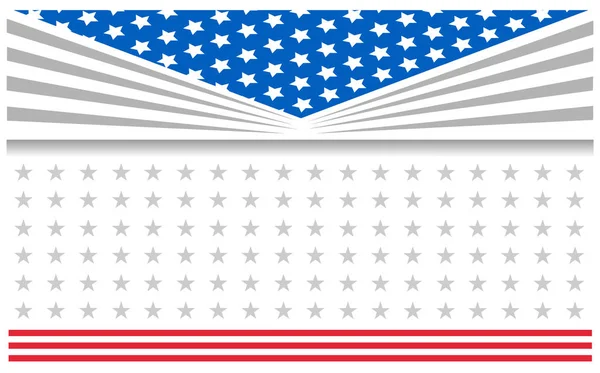 Cartaz de quadro de bandeira dos Estados Unidos . — Vetor de Stock