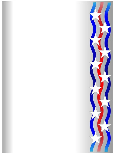 Astratto sfondo confine bandiera americana — Vettoriale Stock