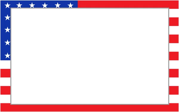 Hranice vlajky Spojených států — Stockový vektor
