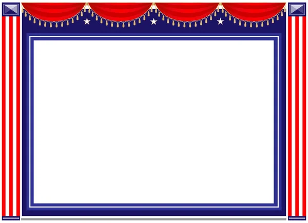 American holiday frame background — Stock Vector