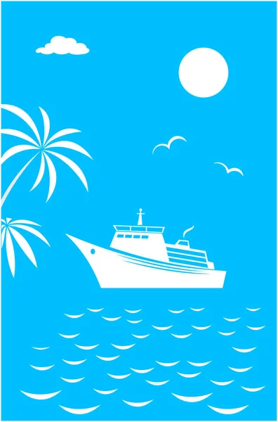 Bannière Carte Voyage Voyage Vacances Voyage — Image vectorielle