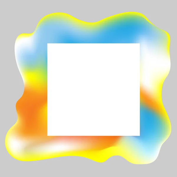Fond Fluide Blob Multicolore Avec Espace Vide Pour Votre Texte — Image vectorielle