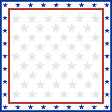 Amerika bayrak sembolleri metin için boşluk boşluk ile kenar.