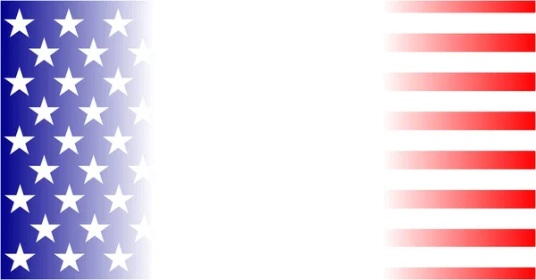 Amerikanische Flagge Hintergrund Wallpaper Banner Mit Leeren Raum Für Ihren — Stockvektor