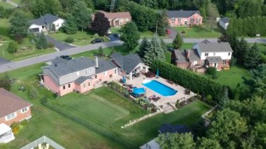 Arial konut alt bölümü güneşli bir görünümünü