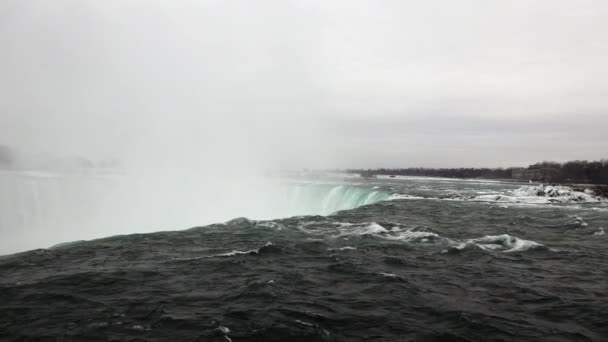 Niagara Vízesés Télen — Stock videók