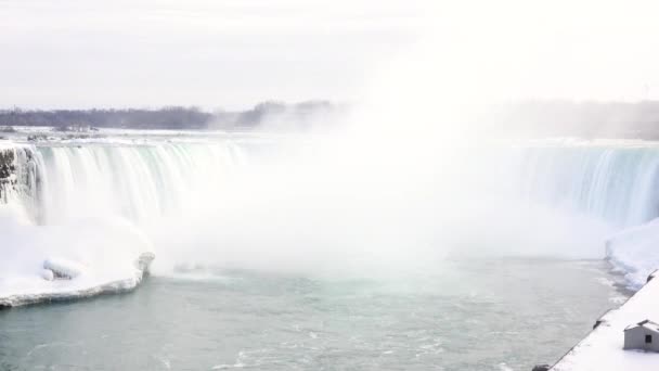 Niagarafallen Vintern — Stockvideo