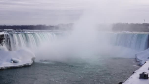 Niagarafälle Winter — Stockvideo