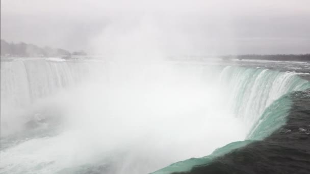 Niagara Watervallen Winter — Stockvideo