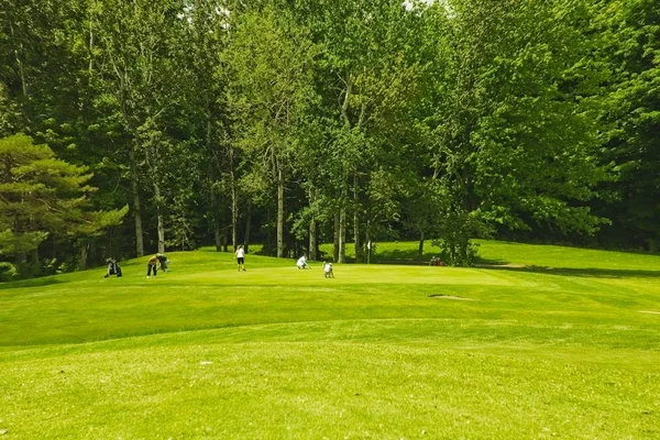 Terrain Golf Par Une Journée Ensoleillée — Photo