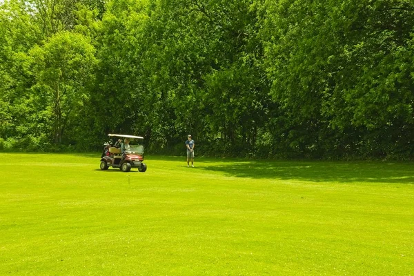 Campo Golf Una Giornata Sole — Foto Stock