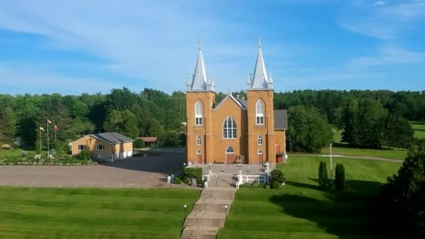 Une Vue Ariale Une Église — Video