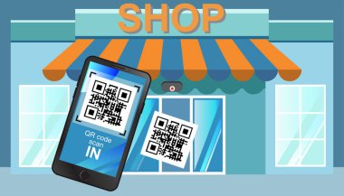 Covid-19 'un salgın kontrol döneminde mağazalara erişim. Alışveriş yapmadan önce tüm insanlar kimliklerini QR kodu ya da kayıt defteri kullanarak kaydettirmelidir. Takip platformunu tasarlayarak.