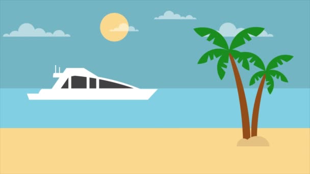 Background Explainer Beach Hight Quality — Stock Video