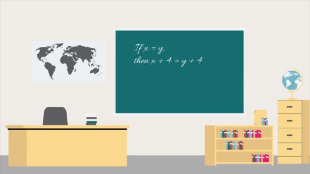 背景説明教室高品質 — ストック動画