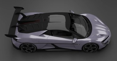 İzole edilmiş arkaplanda BYD Yangwang U9 'un 3B canlandırması