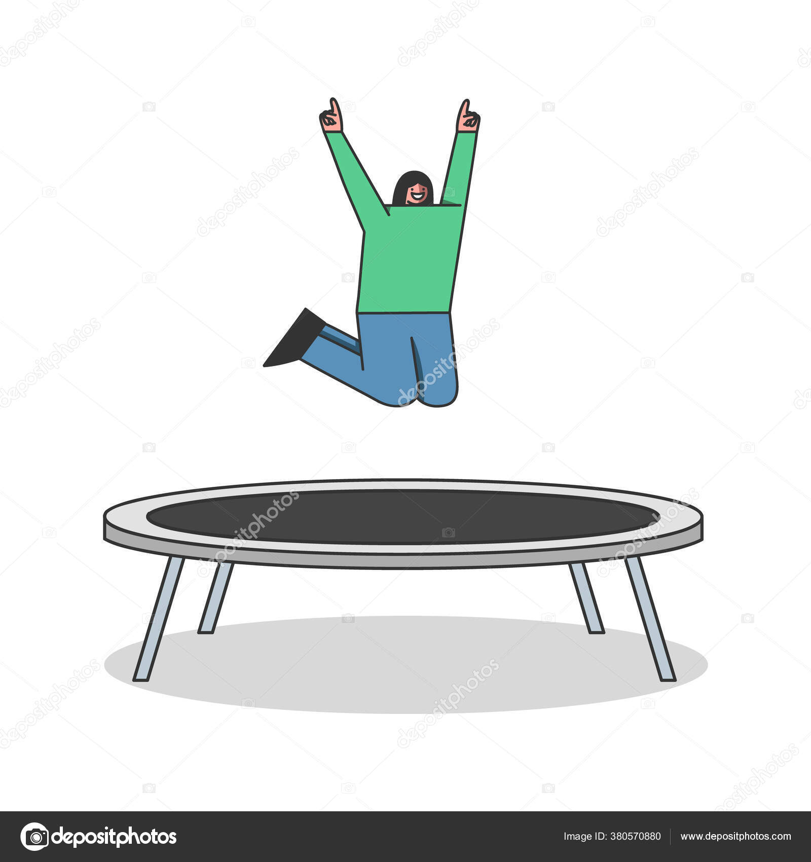 Jumping kids yong child character in jump Vector Image