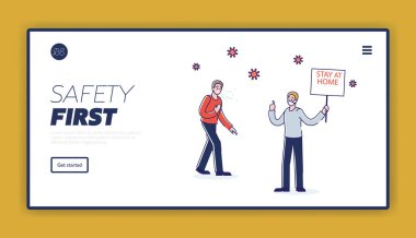 Hasta insanlar için uyarı: Kişisel izolasyon ve evde kalma kavramı