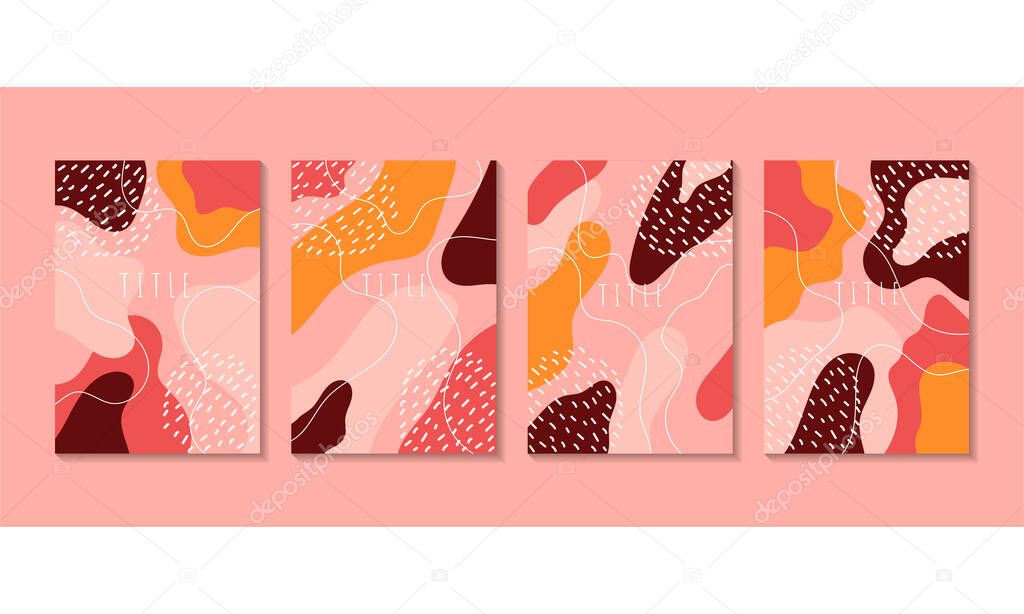 Abstract background with various shapes and textures. Vector illustration suitable for prints, notebooks, flyers, banners, invitations, branding, covers and much more.