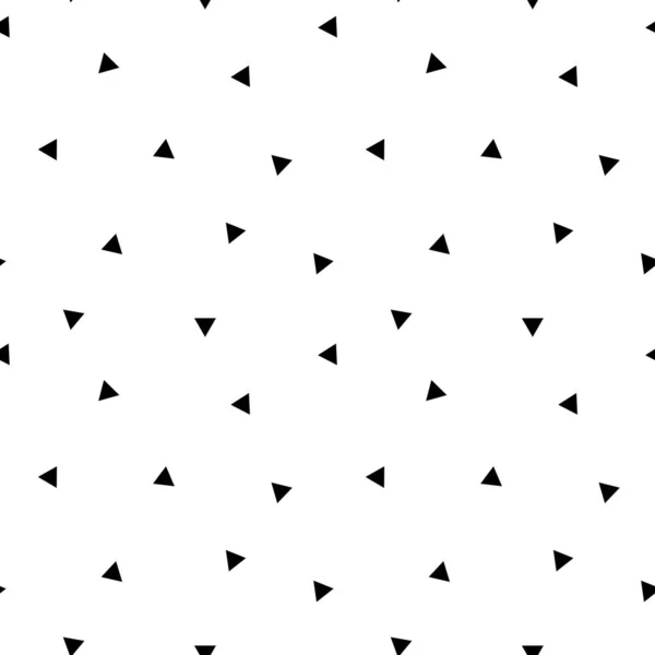 Black White Seamless Pattern Triangles Vector Illustration — Stock Vector