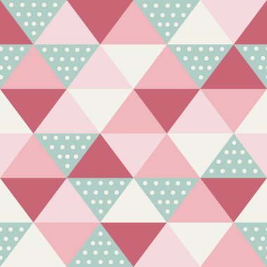 Üçgenlerden kusursuz geometrik desen. Vektör illüstrasyonu