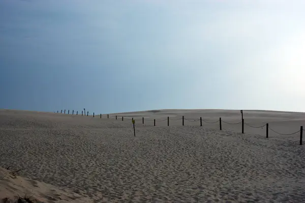 Arena Una Duna Del Desierto Playa Ninguna Gente Moviendo Duna —  Fotos de Stock