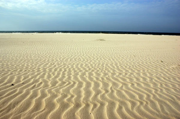 Polish Baltic Sea Beautiful Blue Sea Waves Ocean Horizon Sand — Stock Photo, Image