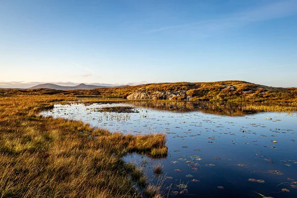 Looking Out Loch Hebridean Island North Uist Evening Light — Stock Photo, Image